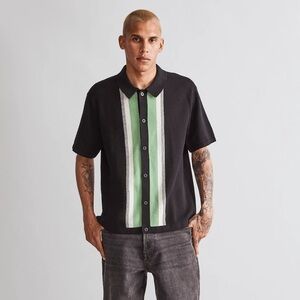 MADEWELL Stripe Green Polo